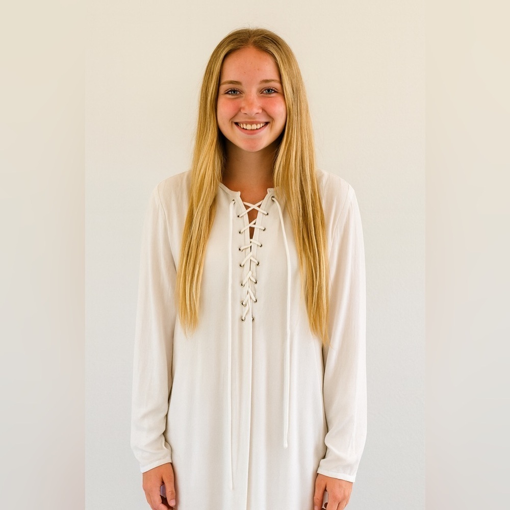 Forever 21 White Blouse Dress Size Small
